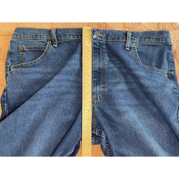 Wrangler Men's Jeans 40x30 Blue Denim Premium Regular Straight Fit Pockets - Picture 6 of 7